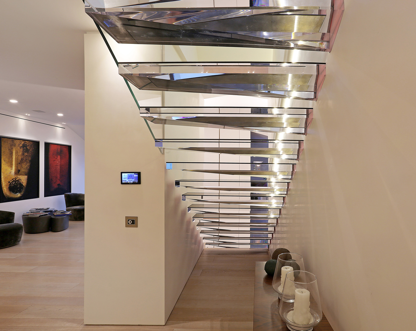 Each section was individually molded from acrylic, cut and then polished.