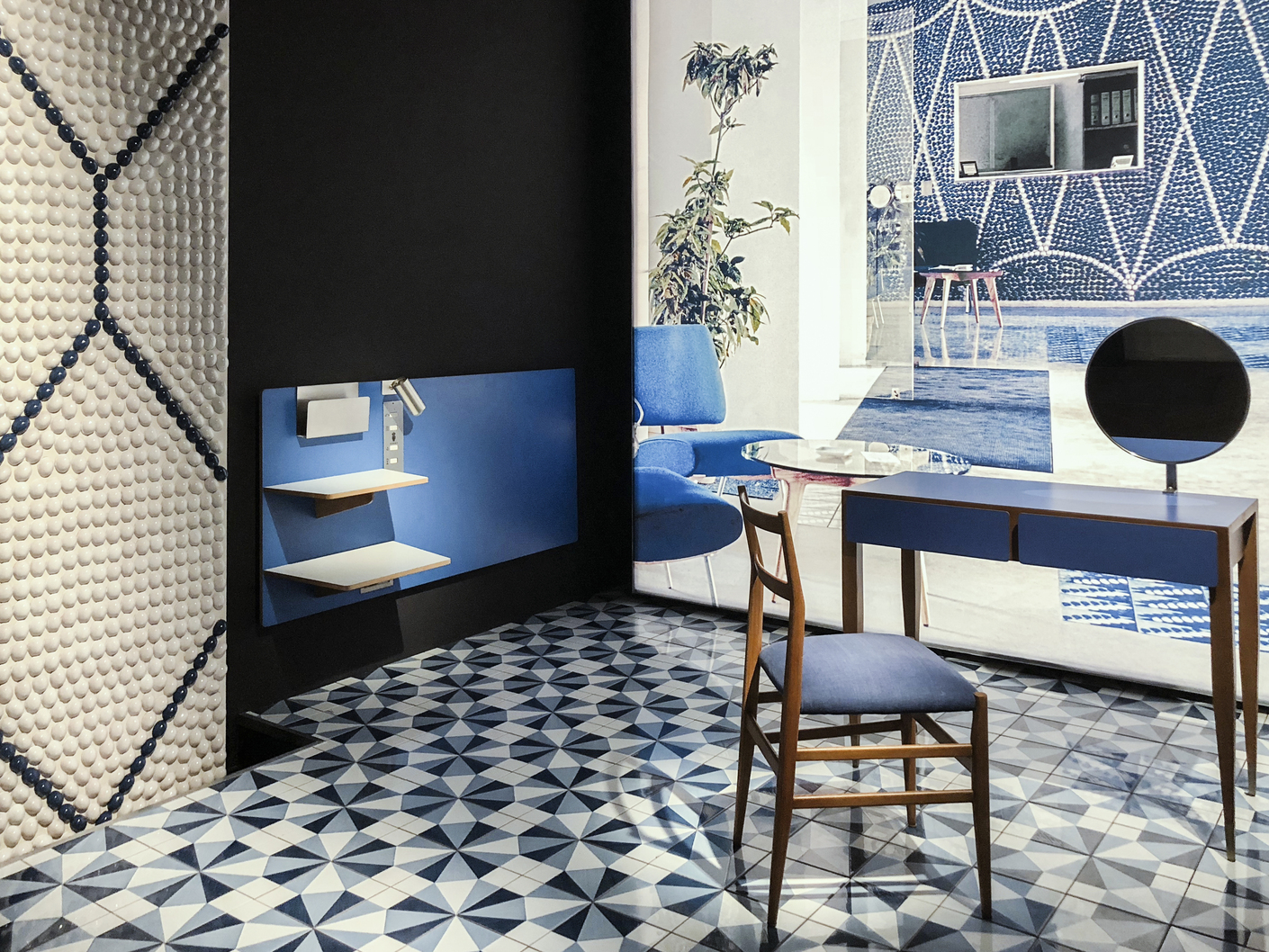 Rauminstallation zum Hotel Parco dei Principi in Sorrent, einem Gesamtkunstwerk Gio Pontis aus dem Jahr 1960.