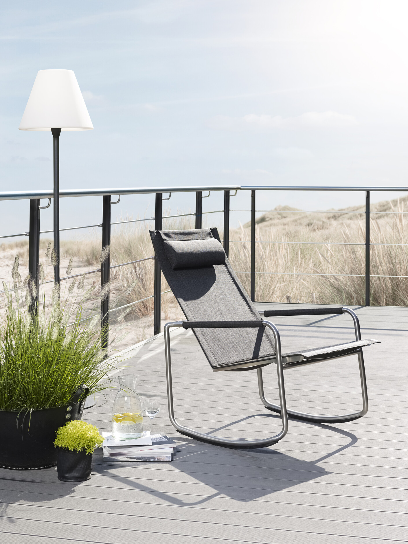 Jardin rocking deck chair