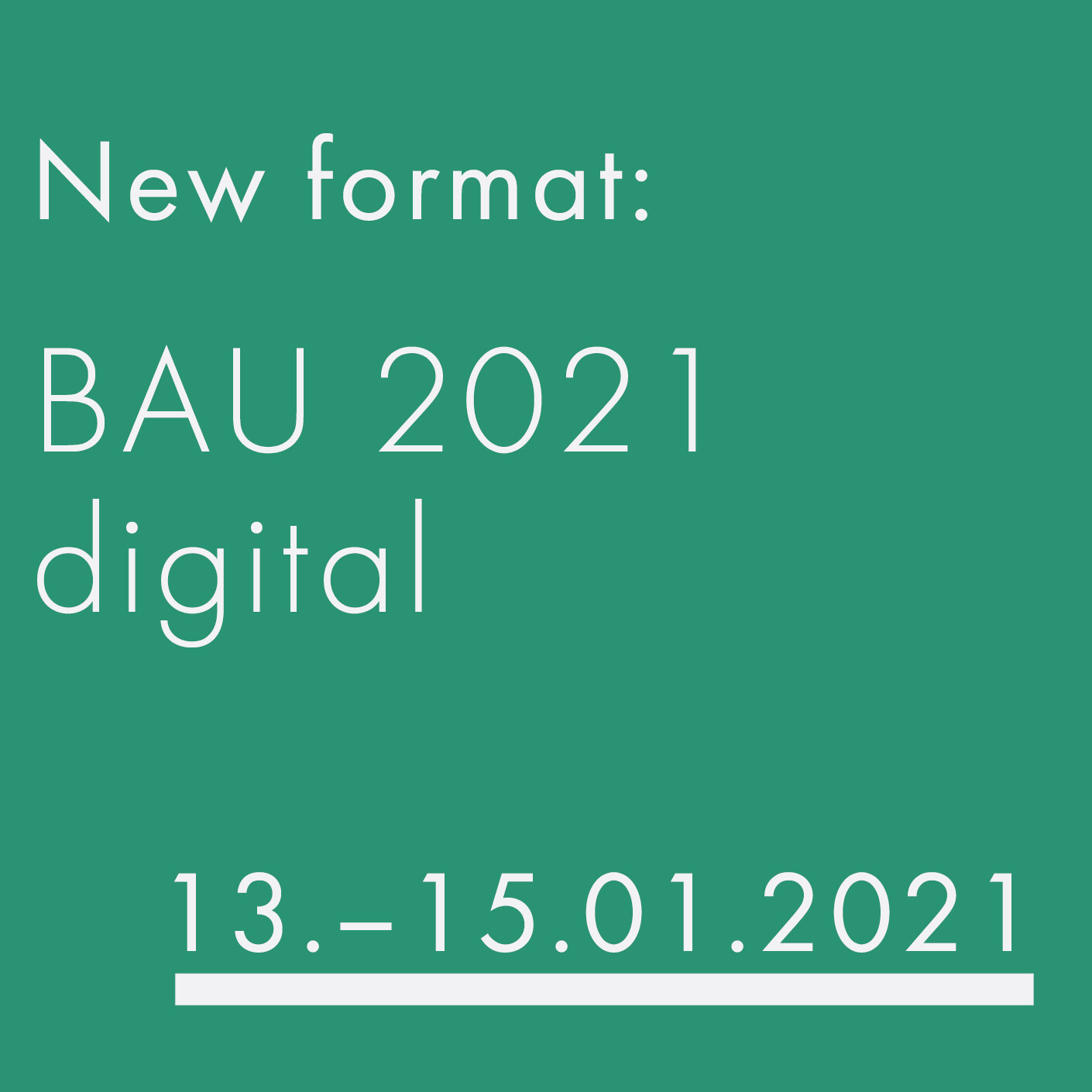 BAU 2021 wird digital