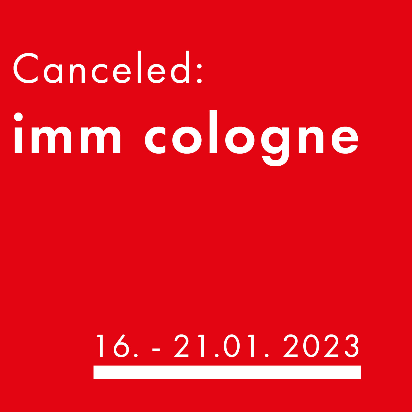 imm cologne 2022 wird abgesagt