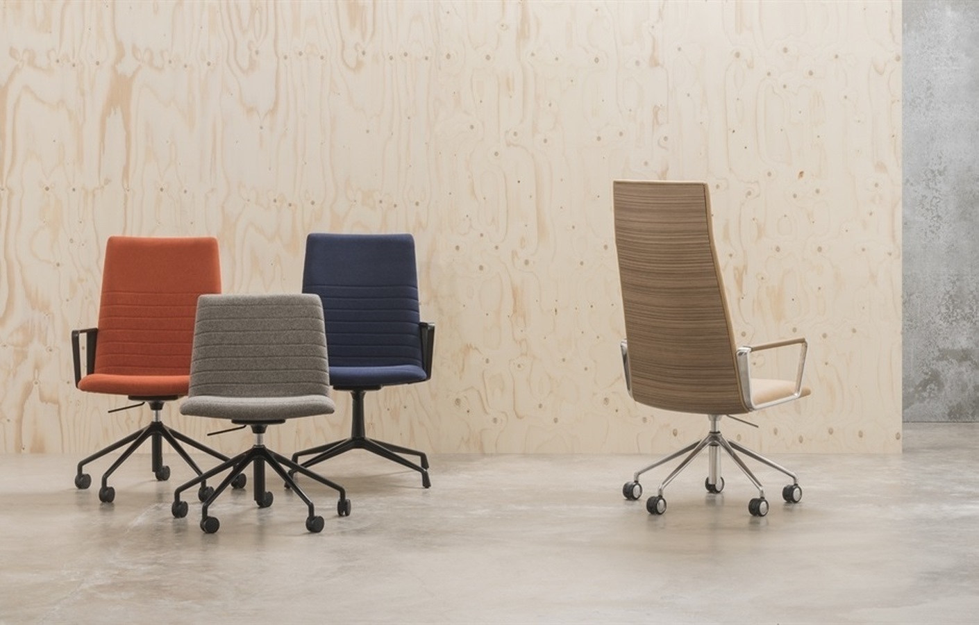 Flex Executive with castors and low back