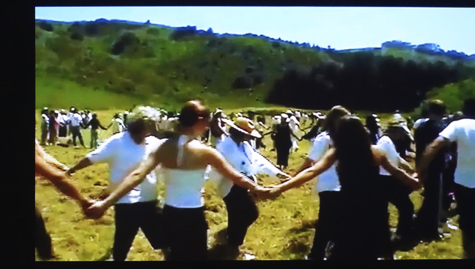 Dancing as a community experience: Still from Anna Halprin's "Planetary Dance".