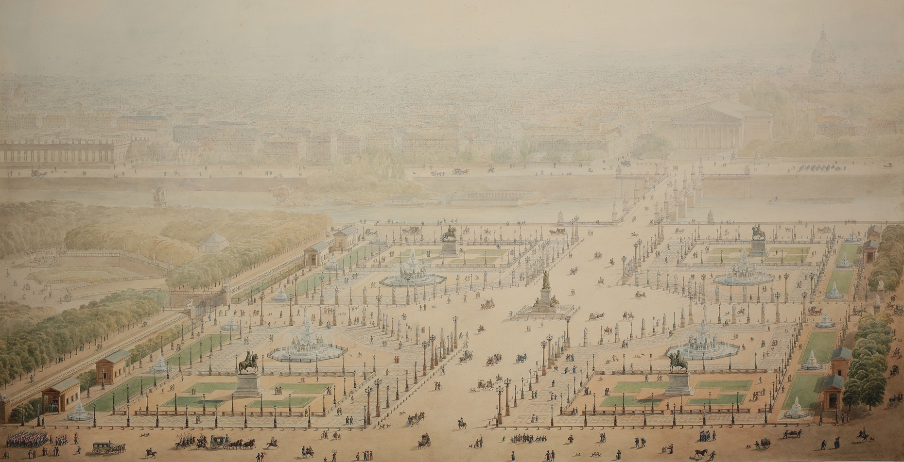 Jakob Ignaz Hittorff 1. Projekt Place de la Concorde 1828