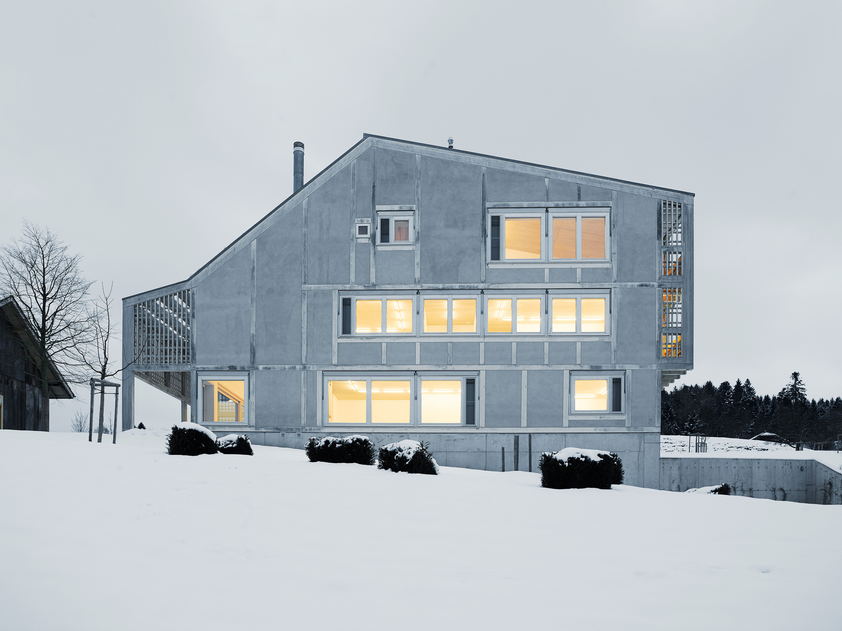 Andreas Fuhrimann Gabriele Haechler, Schweiz, Beton, Brutalismus, Country House Bärgiswil