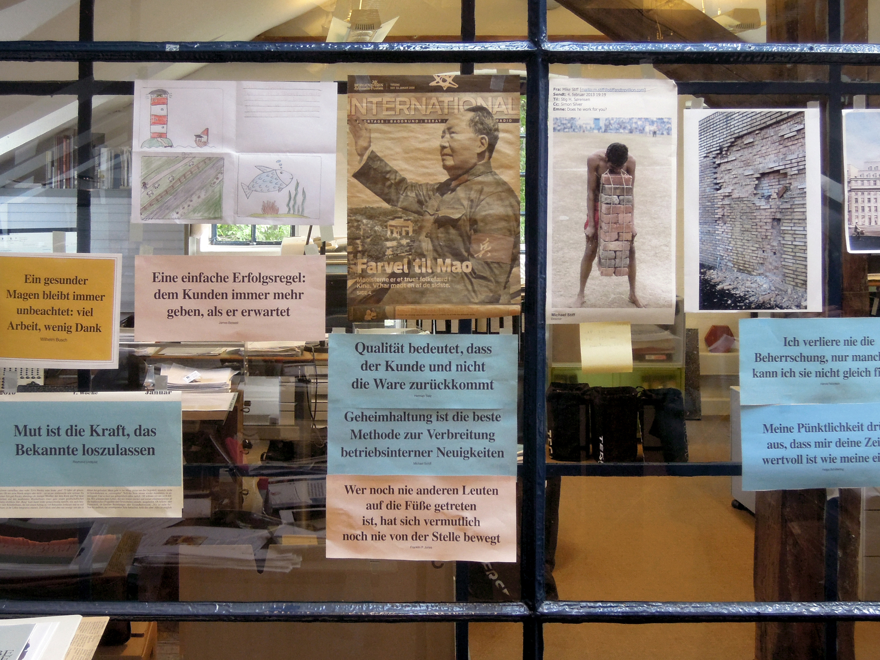 Any number of slogans: Christian Petersen knows how to address staff and clients alike in a soft way and impart the way he approaches things.