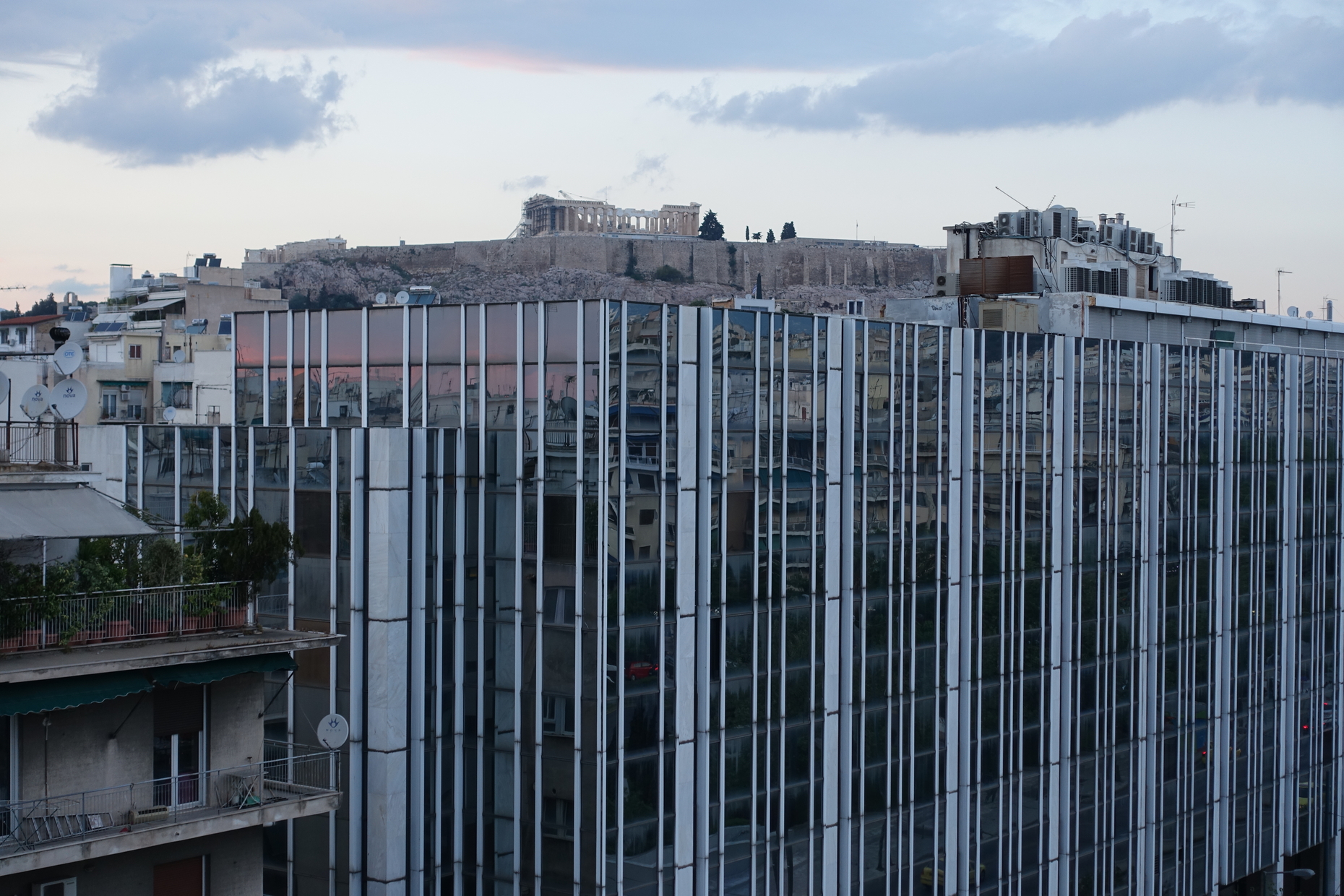 View on Athens with Acropolis