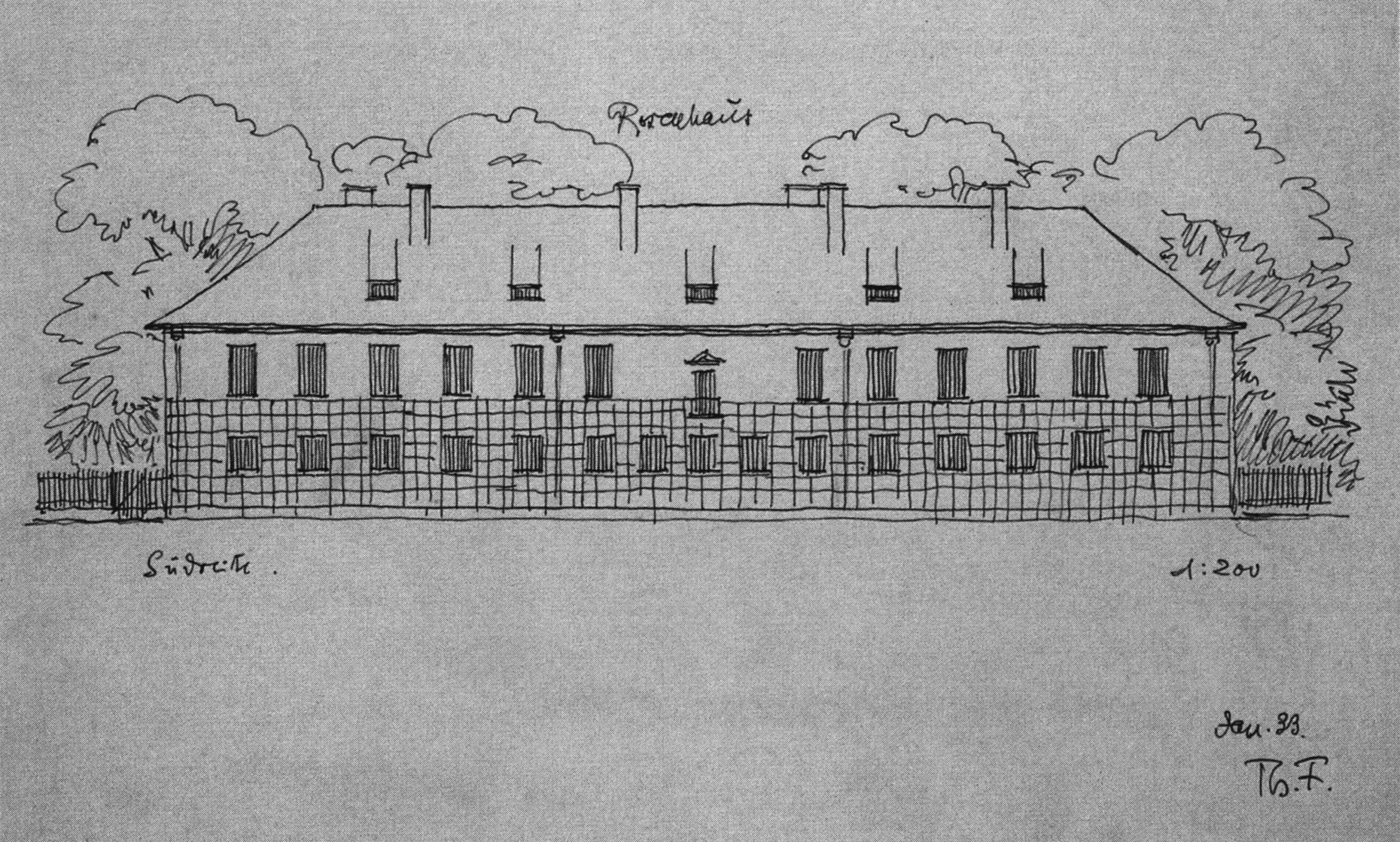 Das Rosenhaus Von Theodor Fischer, Theodor Fischer Sammlung Architekturmuseum Der Tu München, Stylepark