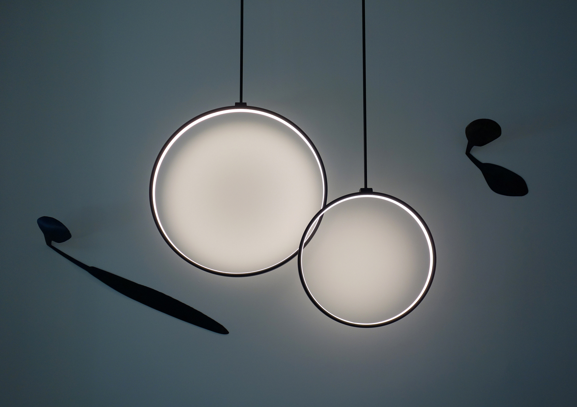 The finished product could be seen in the Delta Light showroom - like the "Superloop" luminaire.