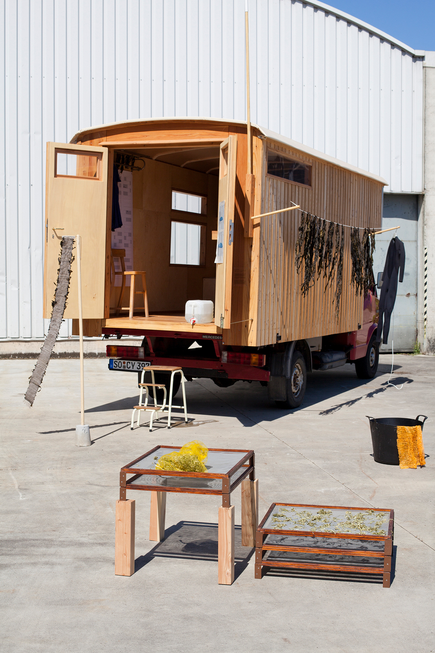 Mit ihrem Transporter fährt Ruth Klückers an die Küsten Europas, um Algen zu sammeln.