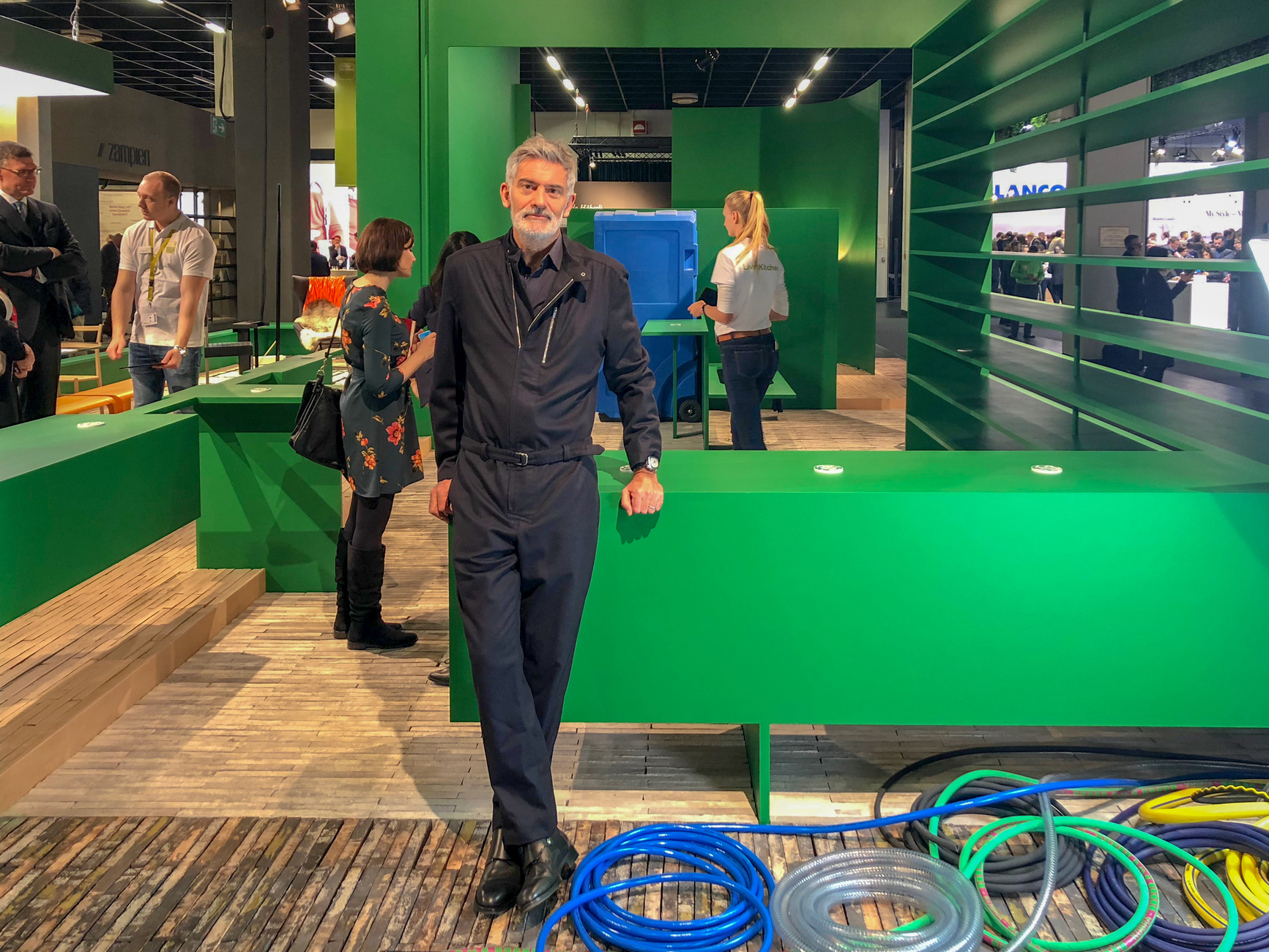 Alfredo Häberli in his Future Kitchen at Living Kitchen 2019.