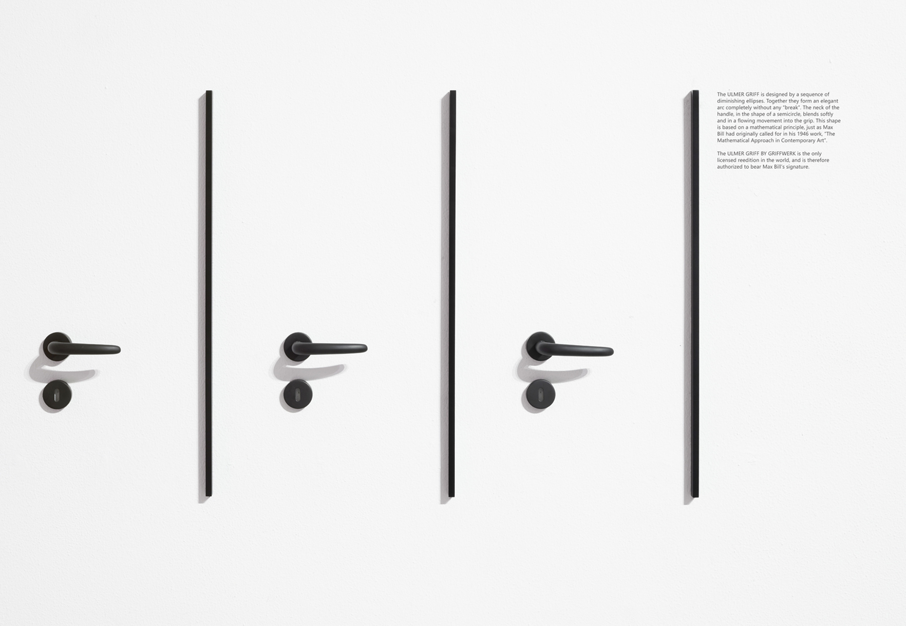 With its graphic installation, the manufacturer of door fittings and glass doors celebrated mathematics as a general science of structures.