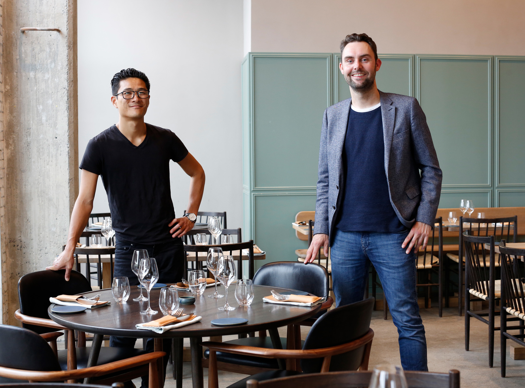 Kristian Baumann from the restaurant "108" and Benjamin Folkmann Hansen from "Table Noir"