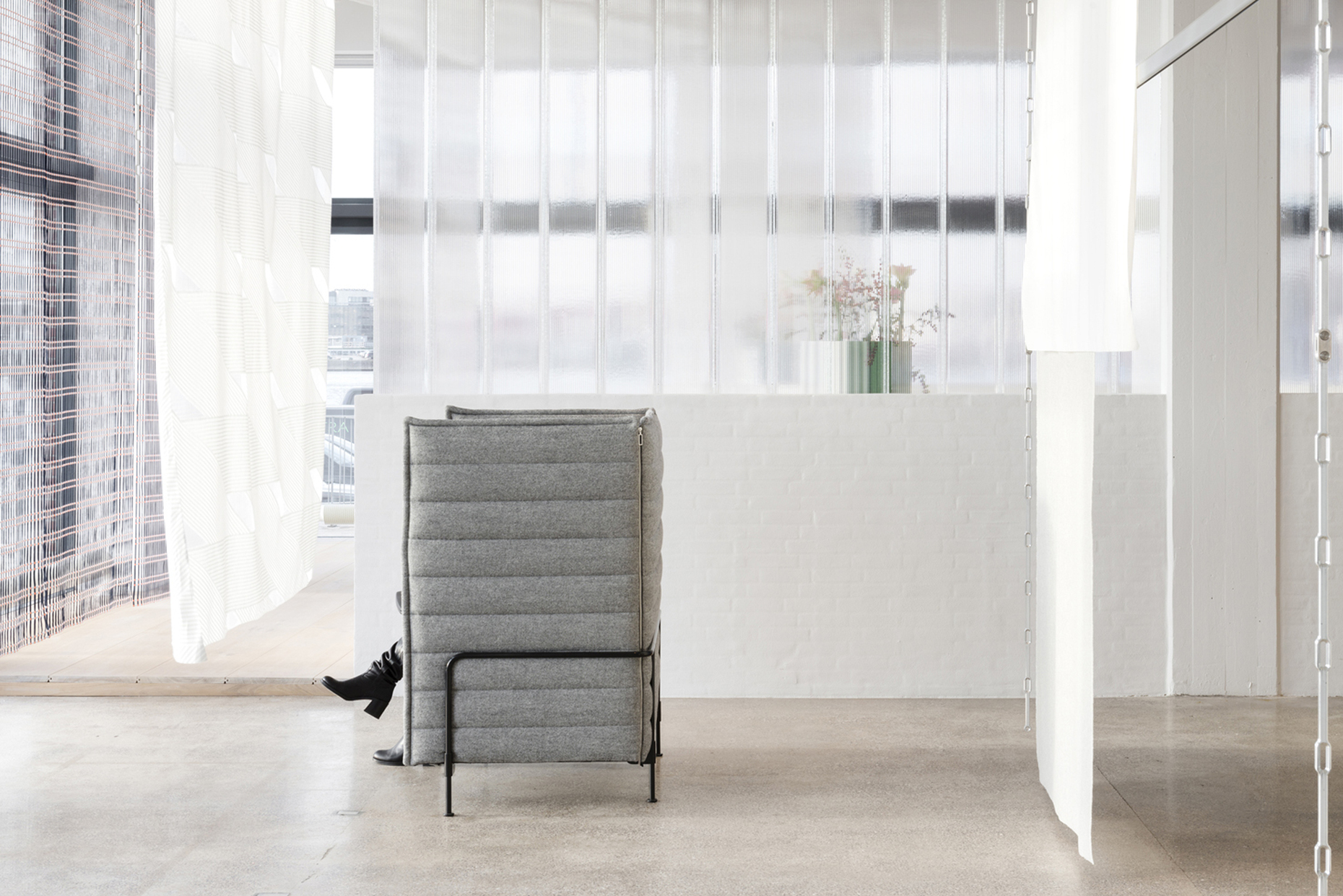 Ronan and Erwan Bouroullec have for the second time designed the Copenhagen flagship showroom by Kvadrat.