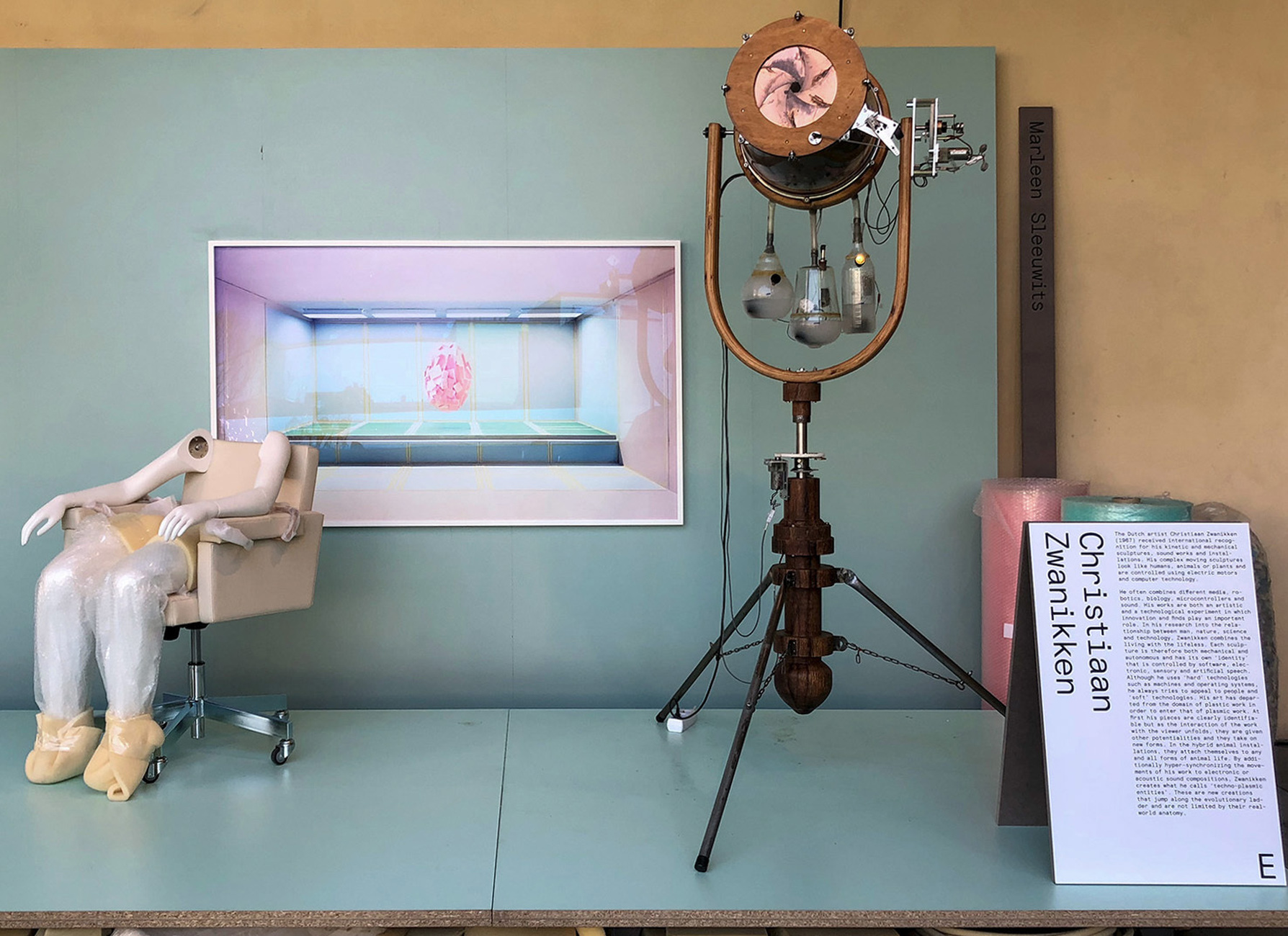 Installation by Christiaan Zwanikken, Marleen Sleeuwits and the "AVL Torture Chair"