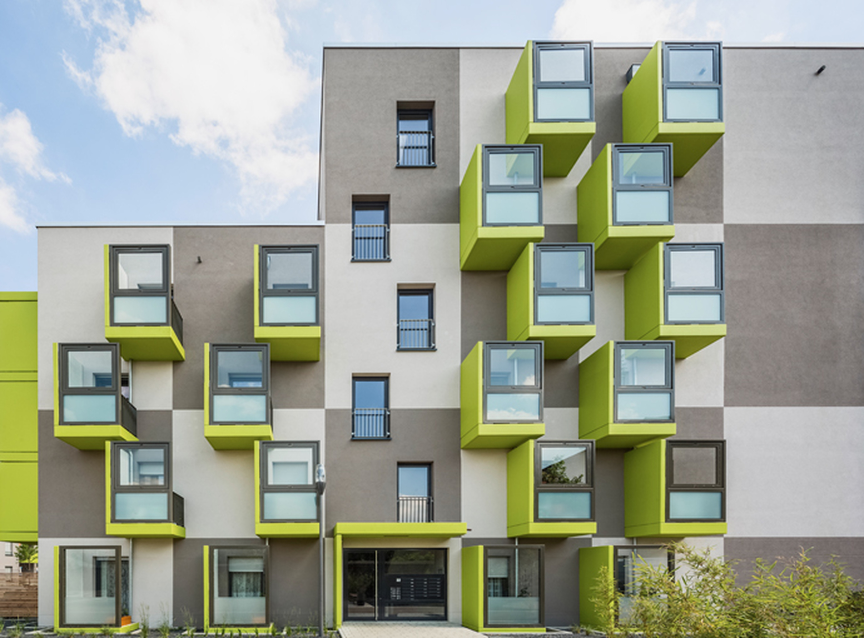 Residential and commercial district "Grüner Weg" in Cologne