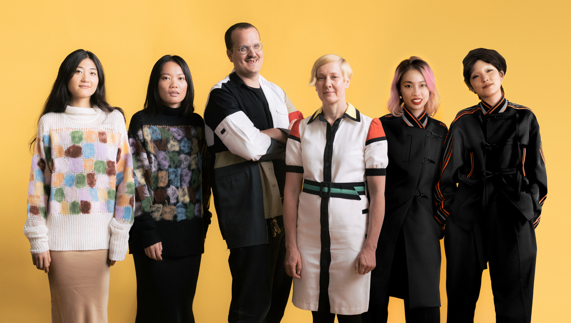 f. l. t. r.: PH5, Liam Hodges, Rike Feurstein and Staffonly created the "Field Notes" collection for MINI & The Woolmark Company