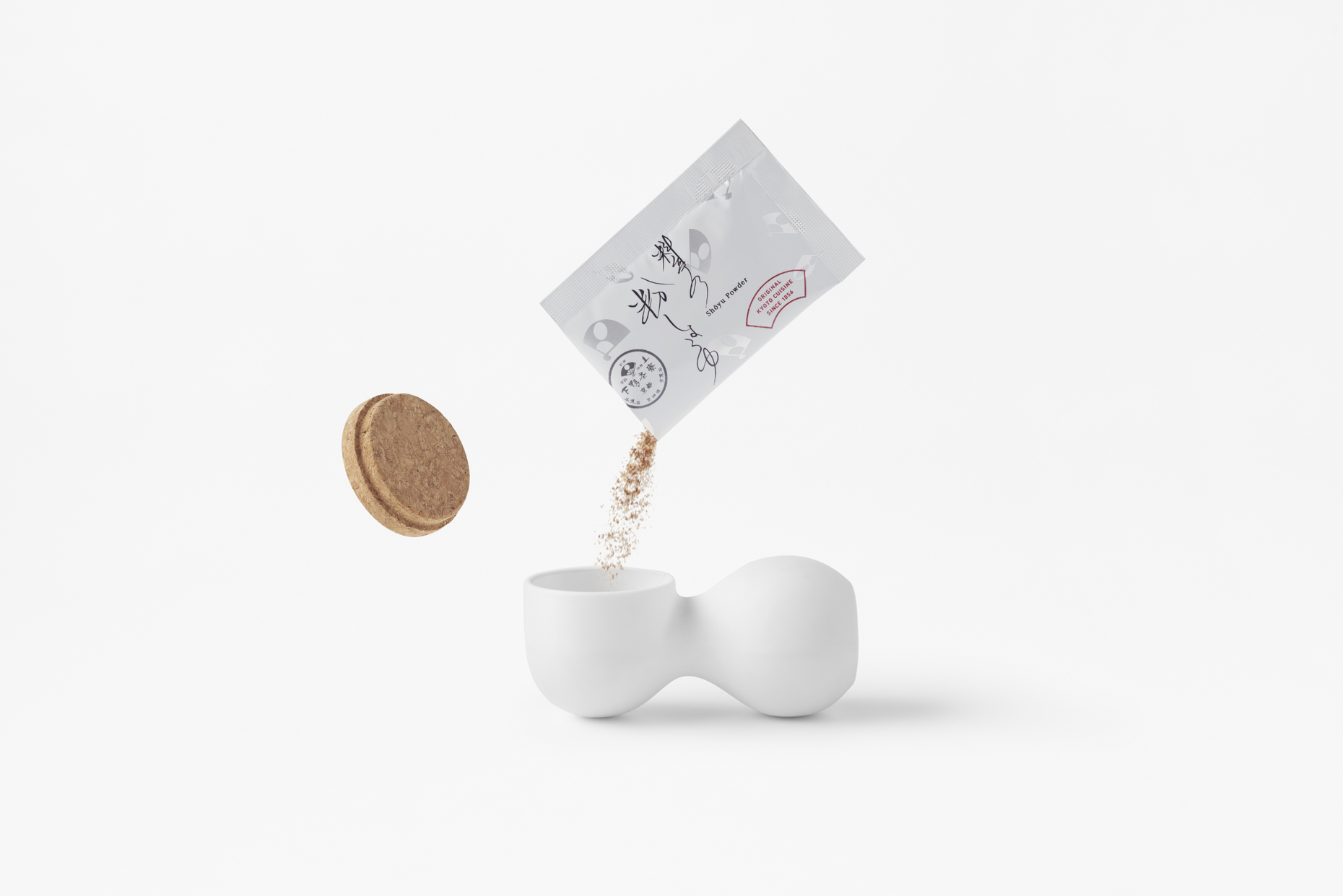 Nendo, Kona Shoyu Container, Gefäß für Sojasoßenpulver