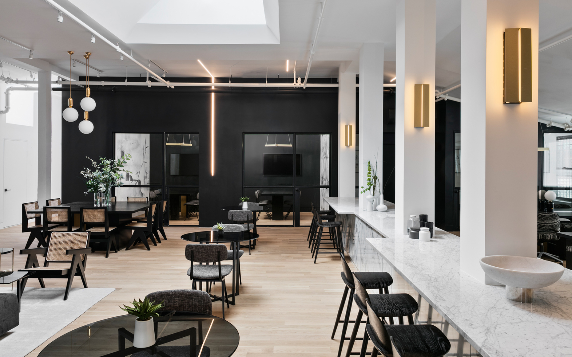 Offener Arbeitsplatz im New Work Project