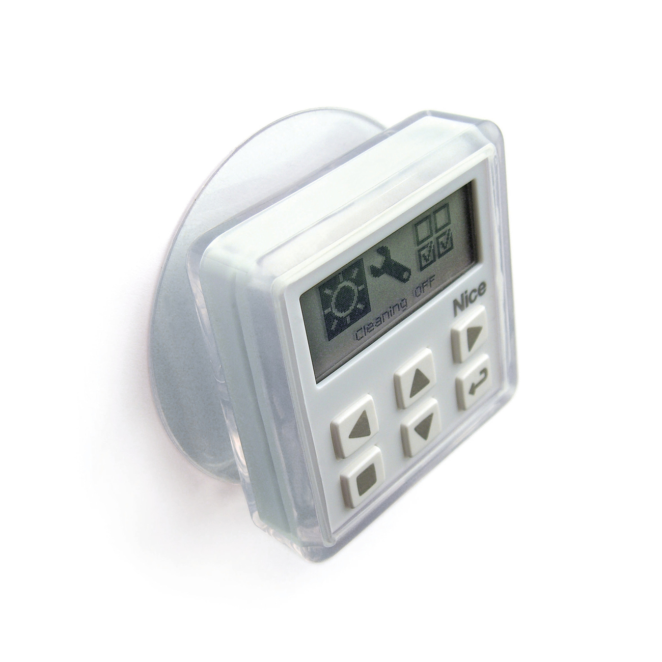 Der Sonnen-/Temperatur- und Helligkeitssensor "NiceWay sensor​" misst die Lichtverhältnisse und regelt die Öffnung der Verdunklung.