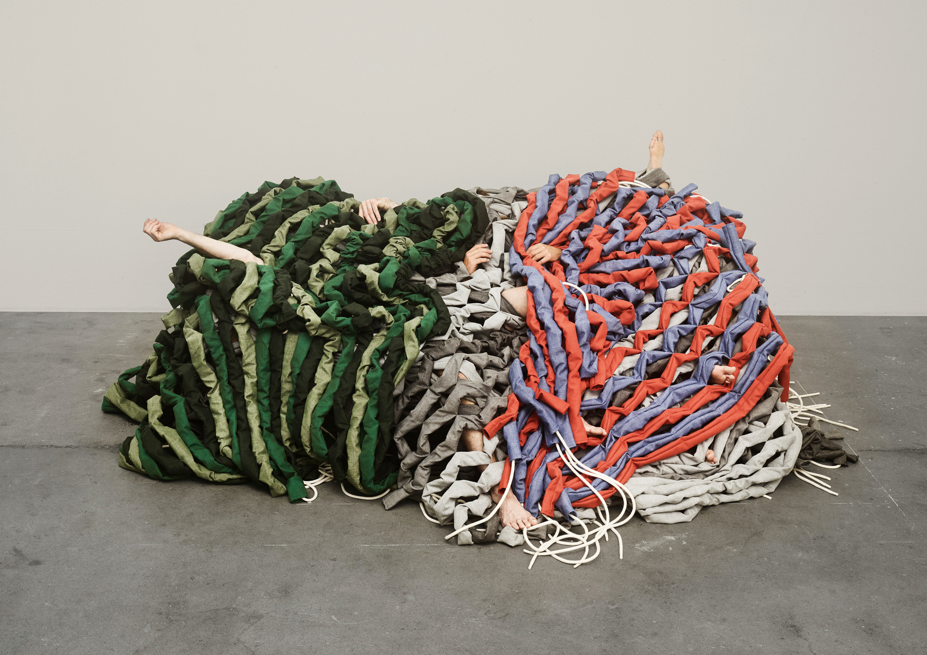 "Camouflage" by Luka Marstaller and Oloualam is part of the "ein&zwanzig" exhibition and inspired by the military.