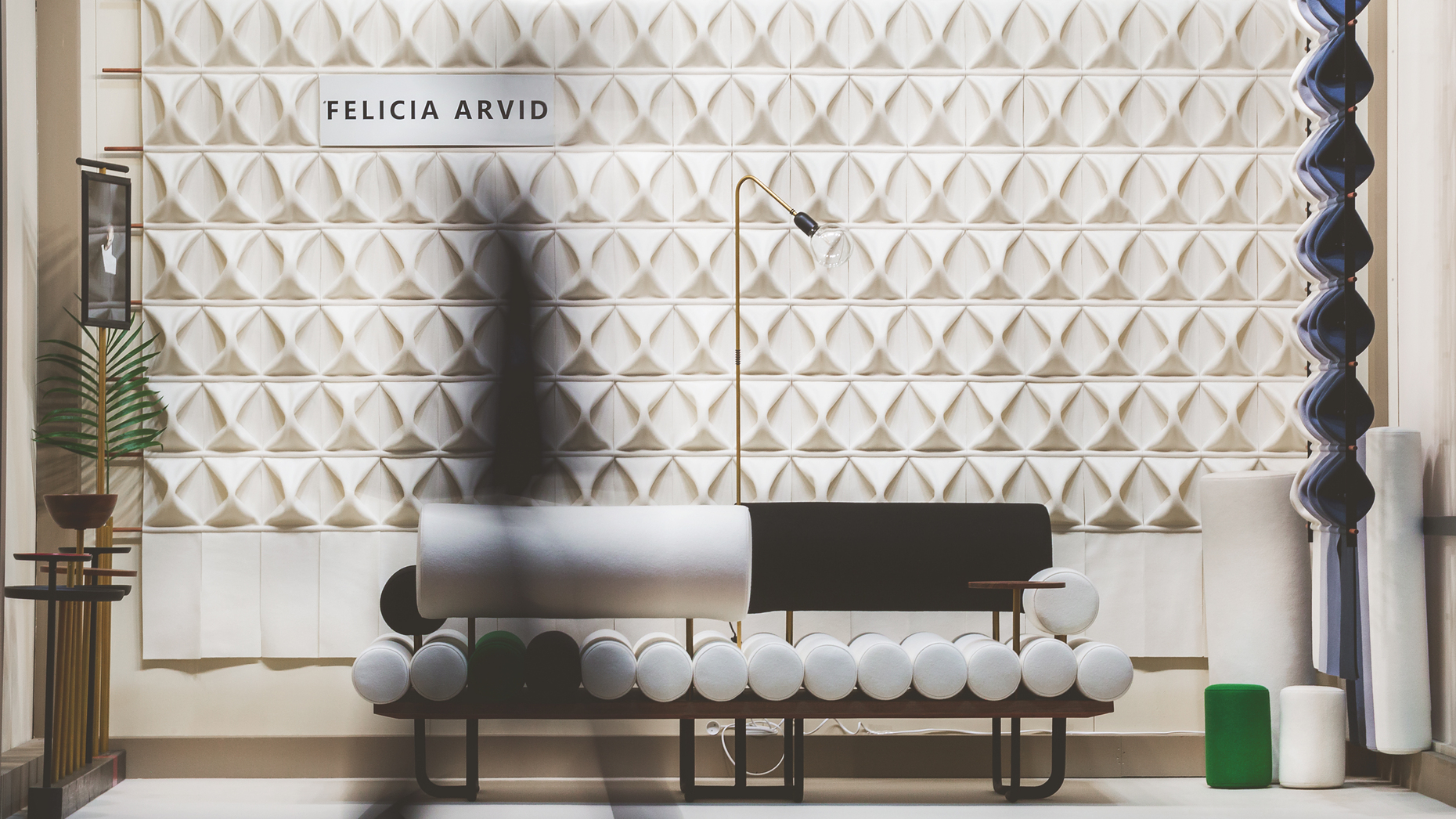 Textile room of Felicia Arvid at the Salone Satellite.