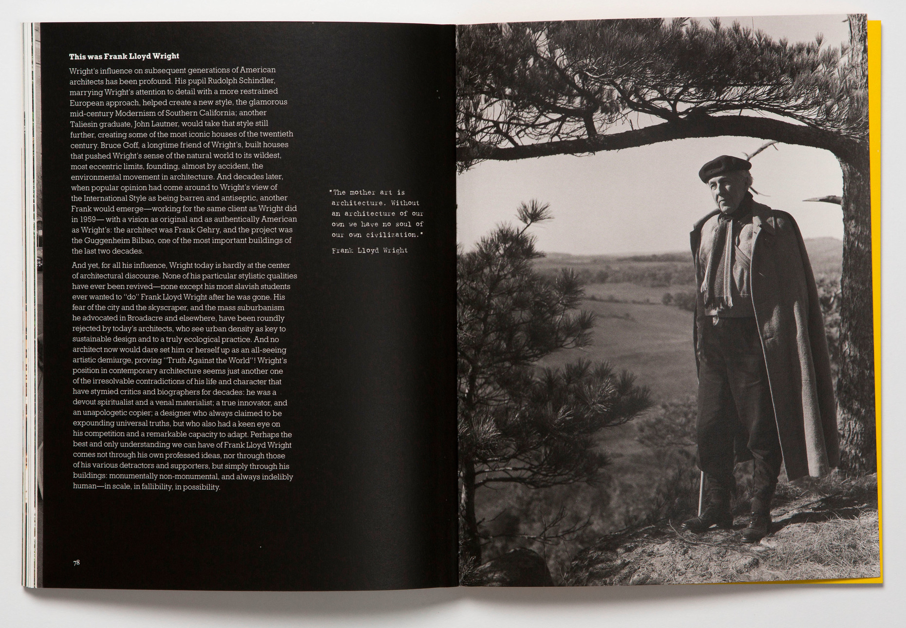 Looking back: Frank Lloyd Wright was convinced that without a separate architecture, civilization would have no soul.