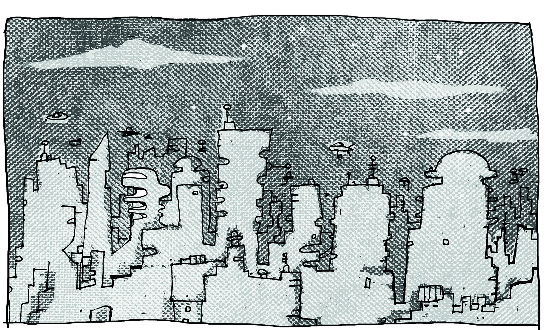 In Technocratien the buildings have no windows and everything is controlled by robots.