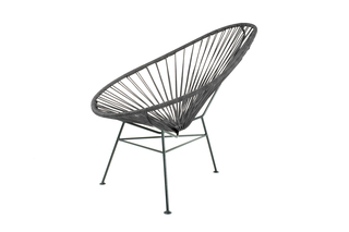 Acapulco Chair Leather Negro  by  ACAPULCO DESIGN