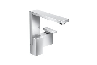 AXOR Edge Single lever basin mixer 190 with push-open waste set  by  AXOR