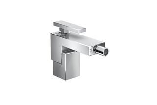 AXOR Edge Single lever bidet mixer with push-open waste set - diamond cut  by  AXOR