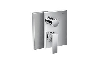 AXOR Edge Single lever bath mixer for concealed installation with integrated security combination according to EN1717 - diamond cut  by  AXOR