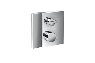 AXOR Edge Thermostat with shut-off valve/diventer valve for concealed installation - diamond cut  by  AXOR