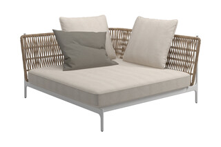 Grand Weave Großes Eck Modul  von  Gloster Furniture