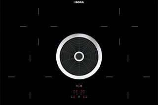 BORA Basic induction glass ceramic cooktop with integrated cooktop extractor - Exhaust air  by  Bora