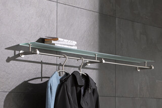 Wall wardrobe with glass shelf G4-1200G  by  PHOS