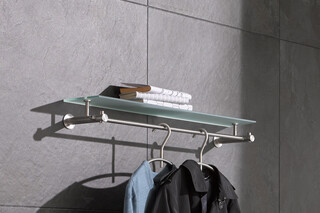 Wall wardrobe with glass shelf G4-600G  by  PHOS
