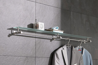 Wall wardrobe with glass shelf G9-1200G  by  PHOS
