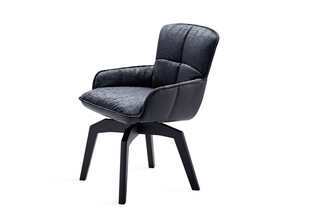 Marla Armchair Low mit Holzgestell und Rückholmechanik  von  Freifrau