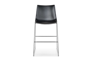 Nava high skid-frame chair  by  Girsberger