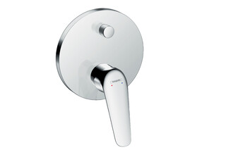 Novus Single lever bath mixer for concealed installation with integrated safety combination according to EN 1717  by  Hansgrohe