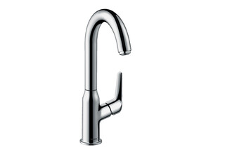 Novus Einhebel-Waschtischmischer 240 mit Schwenkauslauf und Zugstangen-Ablaufgarnitur  von  hansgrohe