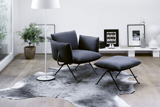 OFFICINA Sessel mit Ottomane  von  Magis