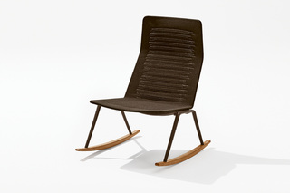Zebra Knit rocking lounge chair  by  Fast