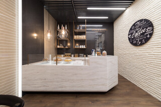 Fast Food L105. Carrara Dark, 0905. Cosmos Nature, L103. Snow Fall  von  KRION