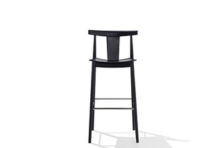 Smile bar stool with backrest  by  Andreu World