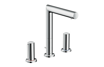 AXOR Uno 3-hole basin mixer 200 zero handle with pop-up waste