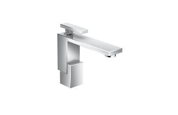 AXOR Edge Single lever basin mixer 130 with push-open waste set