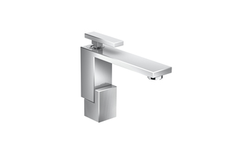 AXOR Edge Single lever basin mixer 130 with push-open waste set - diamond cut