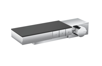 AXOR Edge Thermostat for 3 functions for exposed/concealed installation - diamond cut